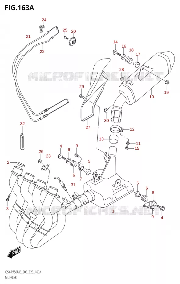 SILENCIEUX Suzuki MOTO 750 GSX-R 2023  GSX-R750 M3 (E03,E28,E33)