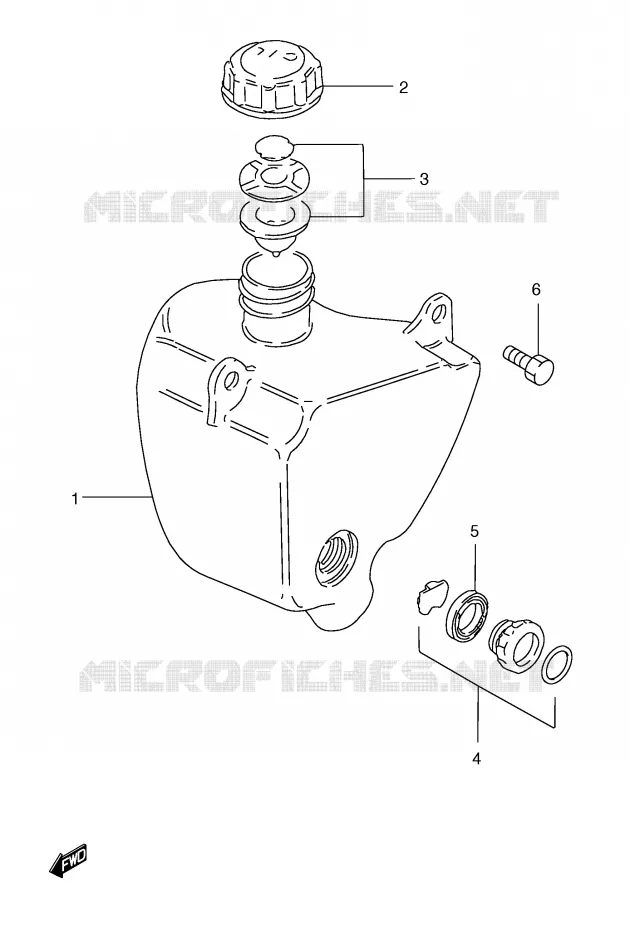 RESERVOIR D'HUILE Suzuki MOTO 185 TS-ER 2000  TS185ERY(E1)