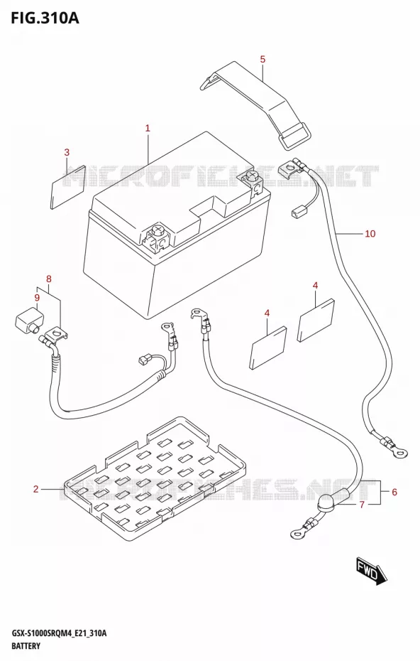 BATTERIE Suzuki MOTO 1000 KATANA 2024  GSX-S1000SRQ M4 (E21)