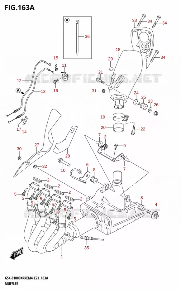 SILENCIEUX Suzuki MOTO 1000 GSX-S 2024  GSX-S1000XRRE M4 (E21)