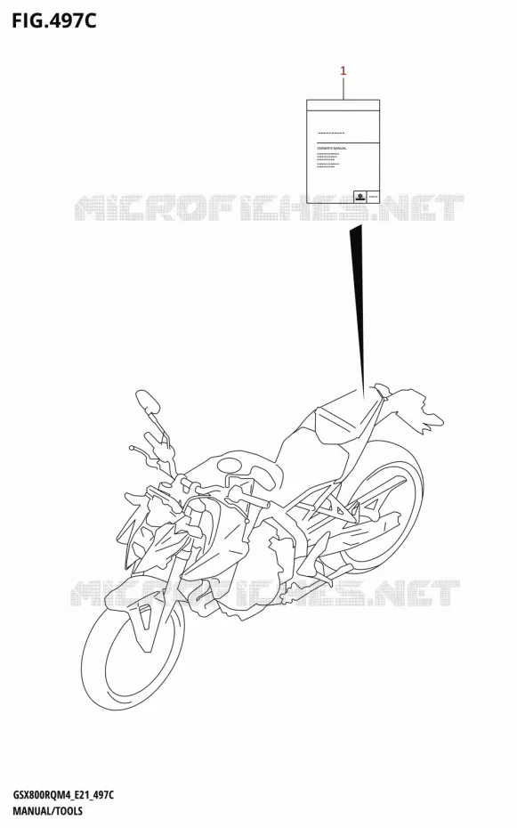MANUEL - OUTILS Suzuki MOTO 800 GSX 2024  GSX800RQ M4 (E21)