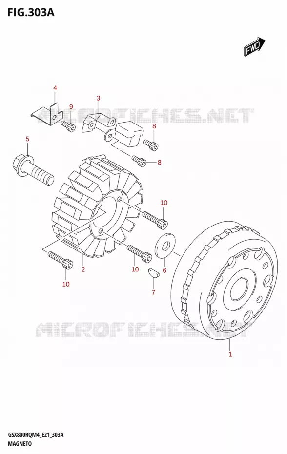 ALLUMAGE ROTOR - STATOR Suzuki MOTO 800 GSX 2024  GSX800UQ M4 (E21)