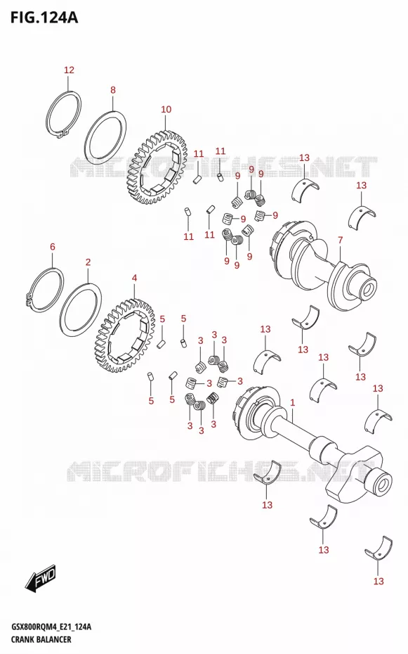 BALANCIER Suzuki MOTO 800 GSX 2024  GSX800UQ M4 (E21)
