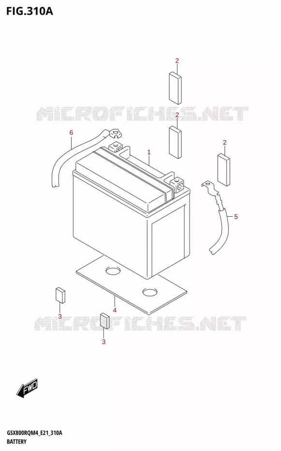 BATTERIE Suzuki MOTO 800 GSX 2024  GSX800UQ M4 (E21)