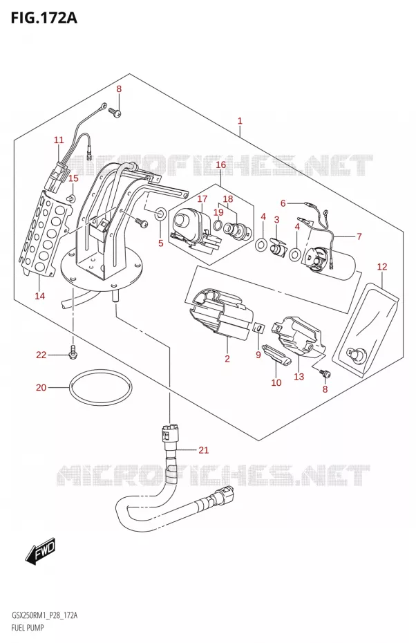 POMPE A ESSENCE Suzuki MOTO 250 GSX-R 2021  GSX250R M1 (P28)