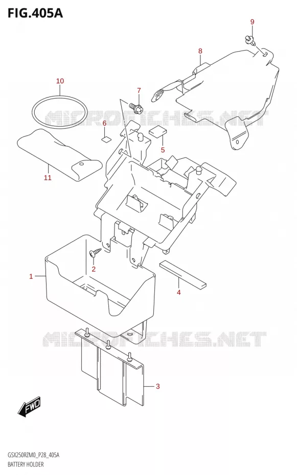BAC A BATTERIE - OUTILS Suzuki MOTO 250 GSX-R 2020  GSX250RZ M0 E03,E28,E33
