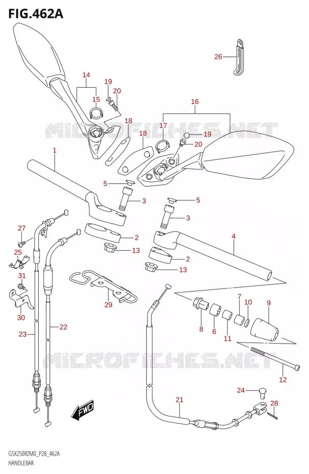 GUIDON Suzuki MOTO 250 GSX-R 2020  GSX250RZ M0 E03,E28,E33