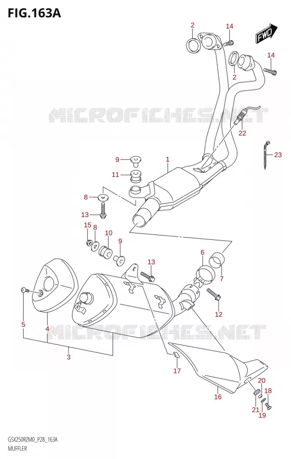 SILENCIEUX Suzuki MOTO 250 GSX-R 2020  GSX250RZ M0 E03,E28,E33