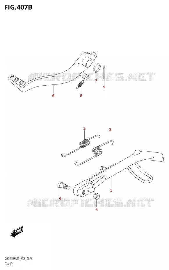 BEQUILLE Suzuki MOTO 250 GSX-R 2021  GSX250R M1 (P33)