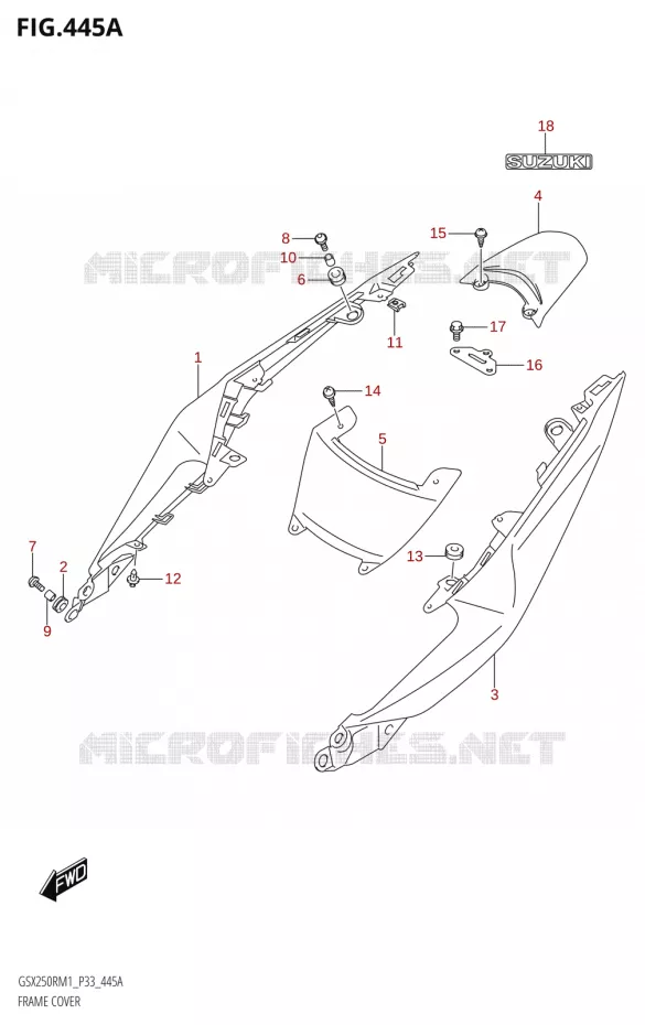 CARENAGES (GSX250R) Suzuki MOTO 250 GSX-R 2021  GSX250R M1 (P33)