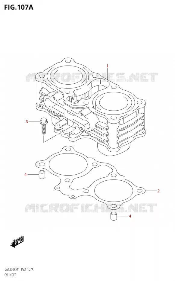 CYLINDRE Suzuki MOTO 250 GSX-R 2021  GSX250R M1 (P33)