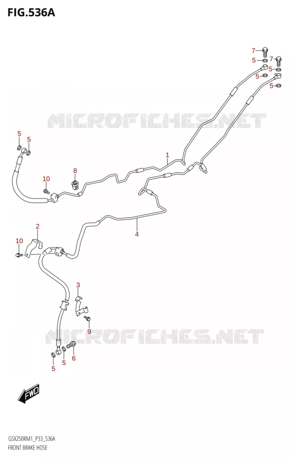 DURITE DE FREIN AVANT (GSX250RA) Suzuki MOTO 250 GSX-R 2021  GSX250R M1 (P33)