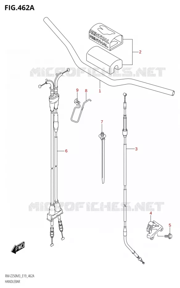 GUIDON Suzuki MOTO 250 RM-Z 2023  RM-Z250 M3 (E19)