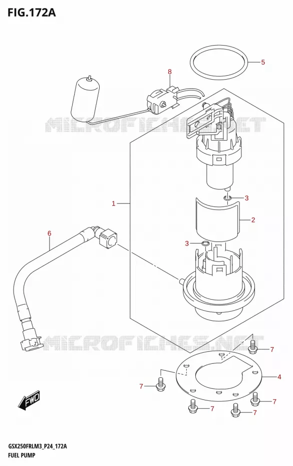 POMPE A ESSENCE Suzuki MOTO 250 GSX-R 2023  GSX250FRLX / GSX250FRL M3 (P24)