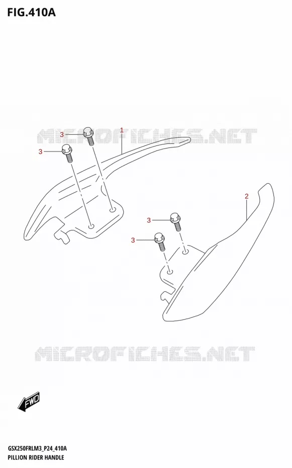 SUPPORT DOSSERET (GSX250FRL) Suzuki MOTO 250 GSX-R 2023  GSX250FRLX / GSX250FRL M3 (P24)