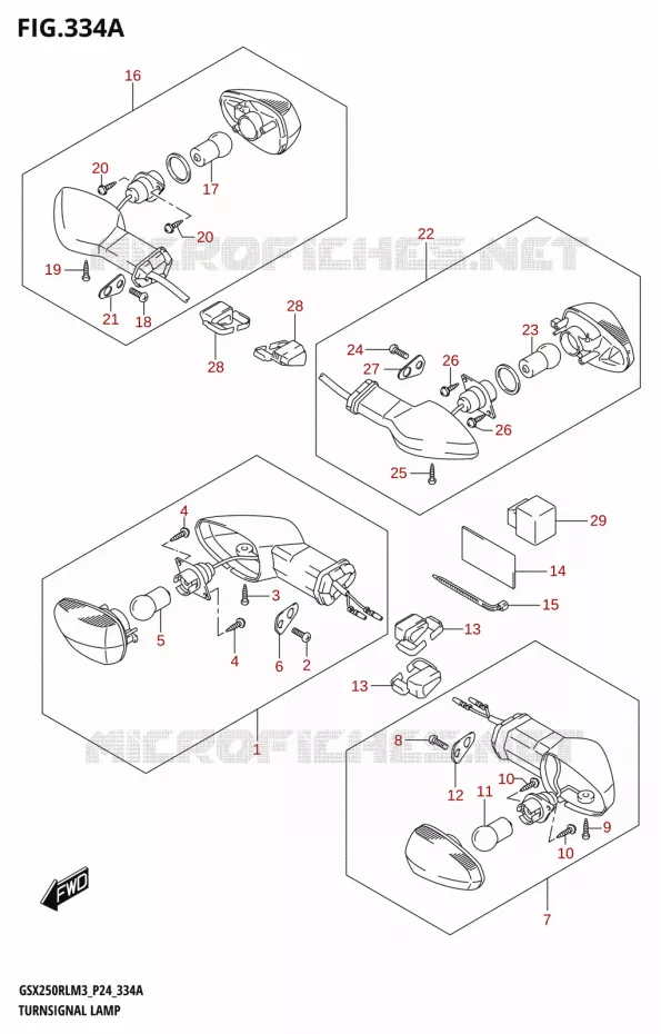 CLIGNOTANTS Suzuki MOTO 250 GSX-R 2023  GSX250RL M3 (P24)