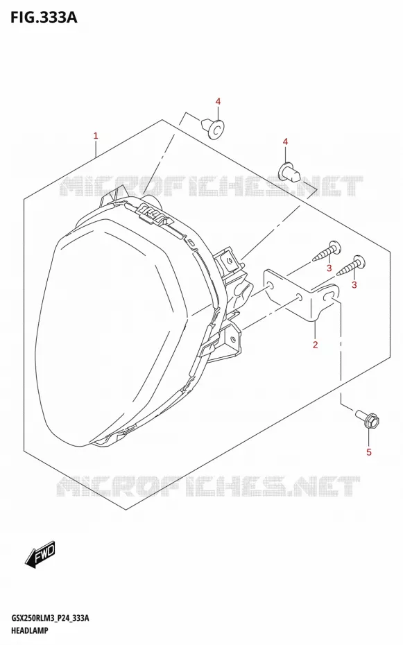 PHARE Suzuki MOTO 250 GSX-R 2023  GSX250RL M3 (P24)