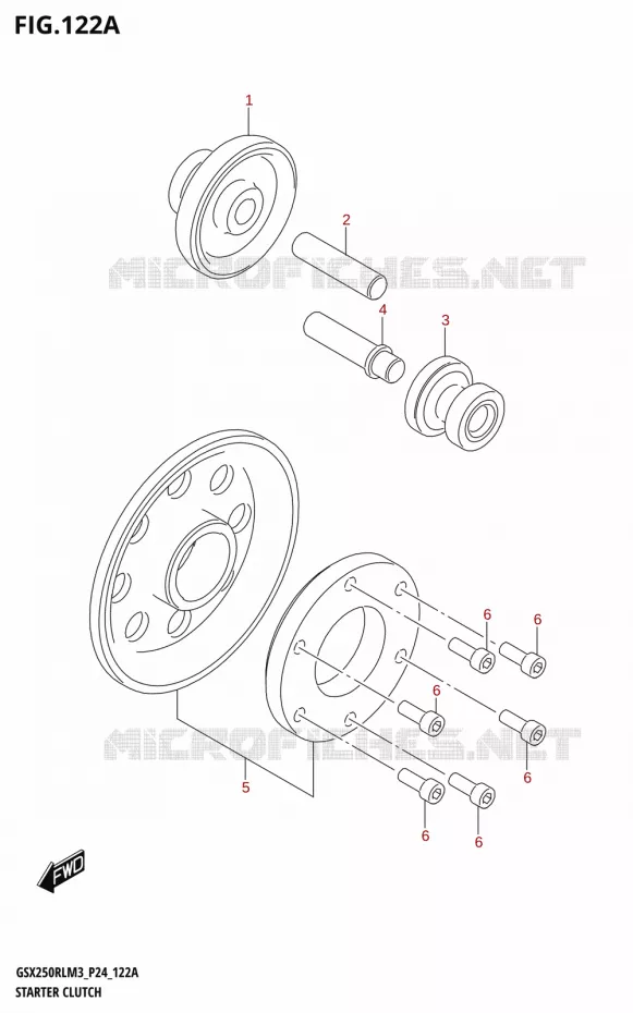 ROUE LIBRE DE DEMARREUR Suzuki MOTO 250 GSX-R 2023  GSX250RL M3 (P24)