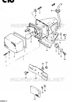 FEU ARRIERE (E2, E15, E17, E18, E22) pour Suzuki TS-X 125 1985