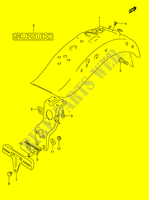 GARDE BOUE ARRIERE (MODEL K5/K6/K7/K8) pour Suzuki INTRUDER 1400 2007