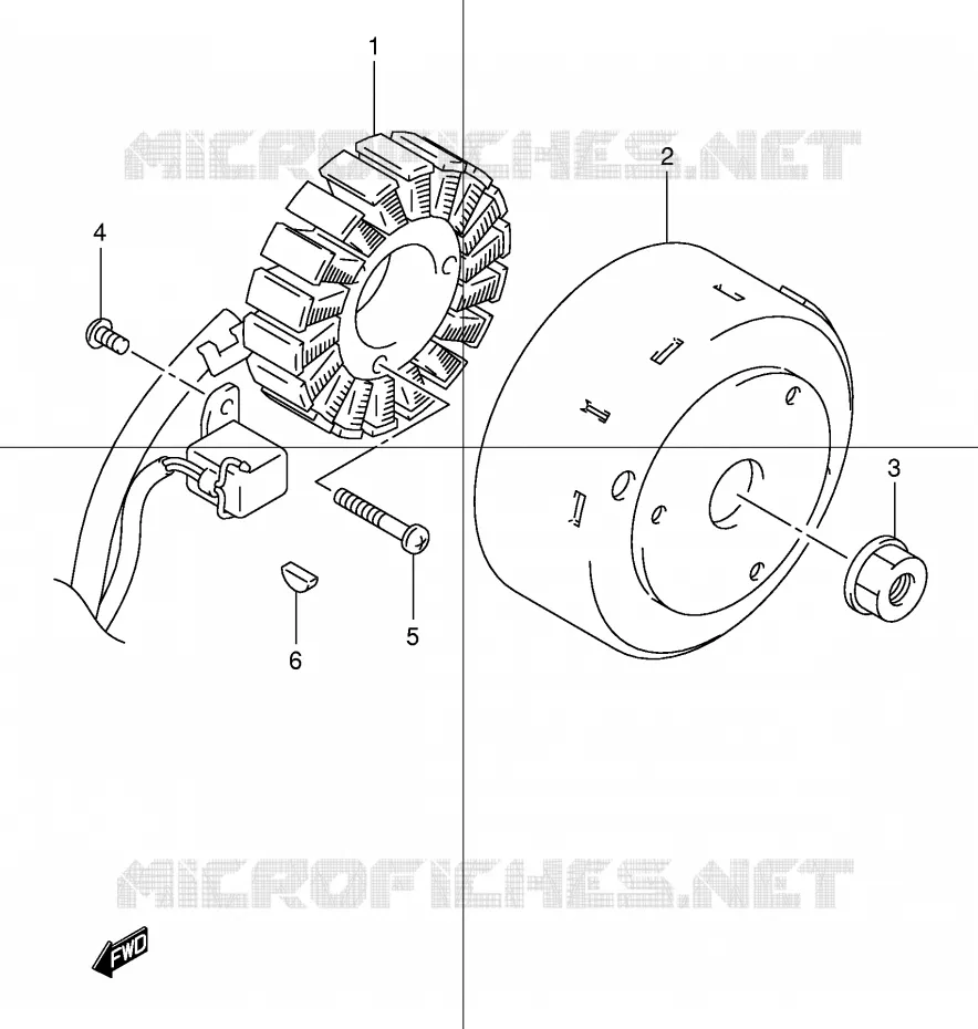ALLUMAGE ROTOR - STATOR Suzuki SCOOTER 150 EPICURO 2000  UC150Y(E34)