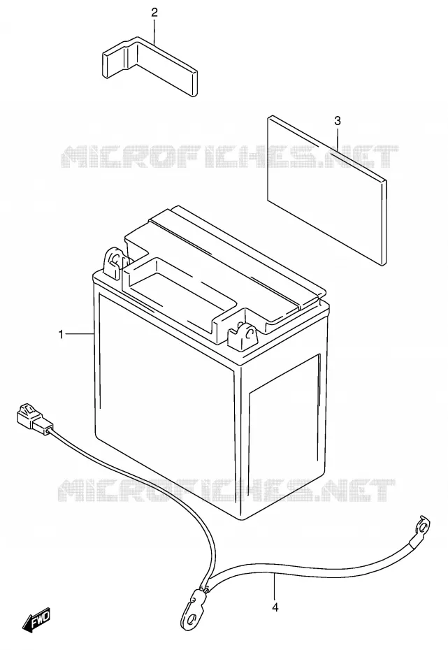 BATTERIE Suzuki MOTO 1400 INTRUDER 2007  VS1400K7(E3/E28)