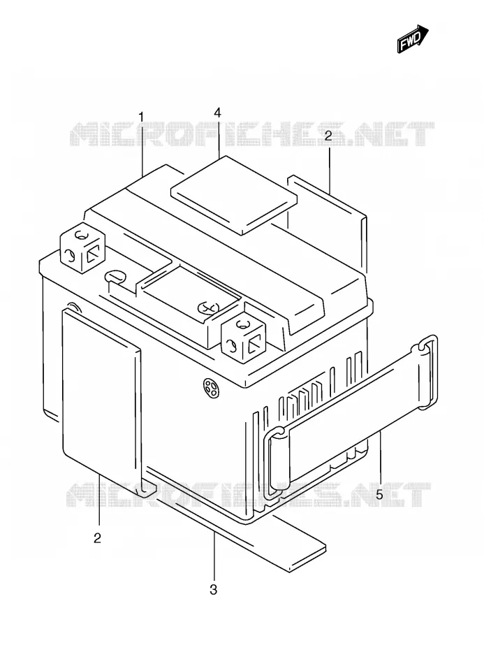 BATTERIE Suzuki MOTO 185 TS-ER 1996  TS185ERT(E1)