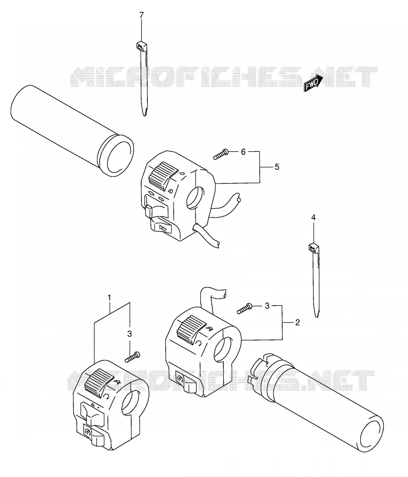 COMMODOS (MODELE K3) Suzuki MOTO 1500 INTRUDER 2001  VL1500K1(E2)