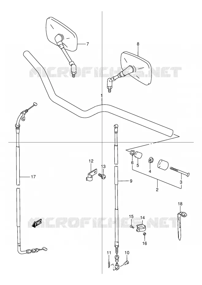 GUIDON Suzuki MOTO 125 TU 1999  TU125X(E2)
