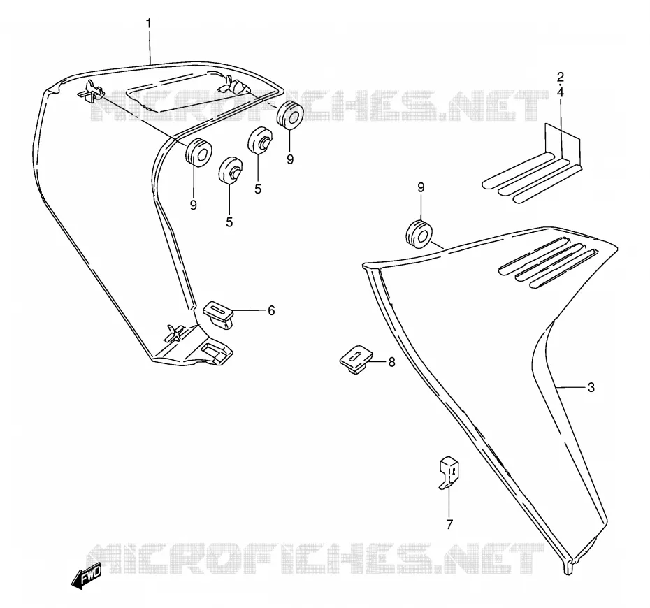 OUIES DE RADIATEUR (MODELE F/G) Suzuki MOTO 50 TS-W 1983  TS50WD(E6)