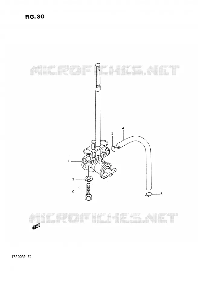 ROBINET D'ESSENCE Suzuki MOTO 200 TS-R 1992  TS200RN(E4)