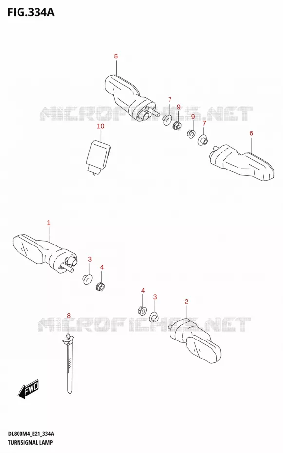 CLIGNOTANTS Suzuki MOTO 800 V-STROM 2024  DL800RQ M4 (E21)