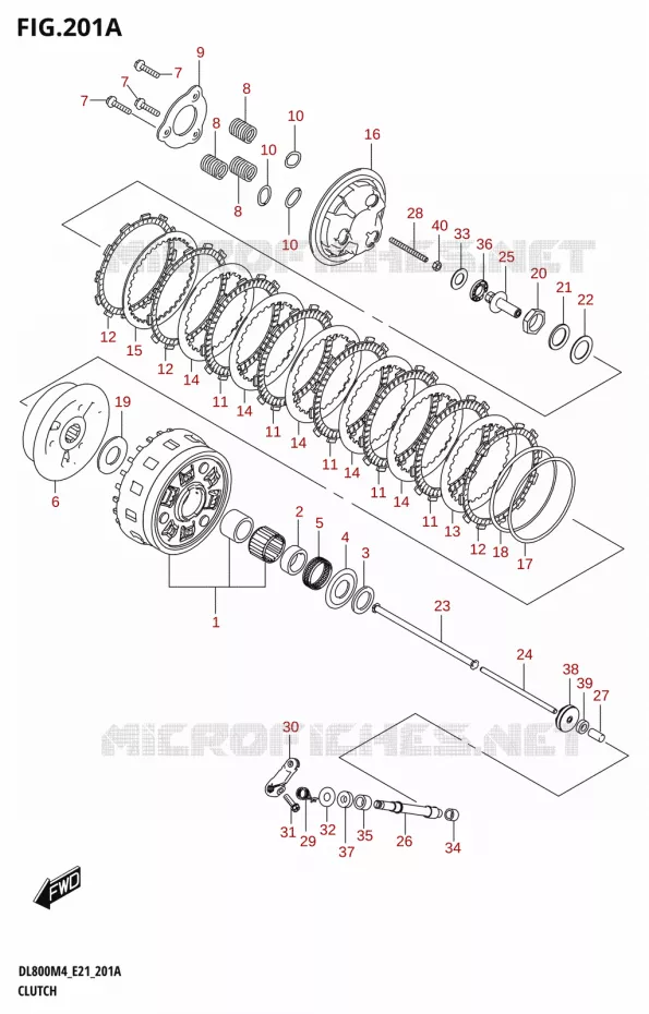 EMBRAYAGE Suzuki MOTO 800 V-STROM 2024  DL800RQ M4 (E21)