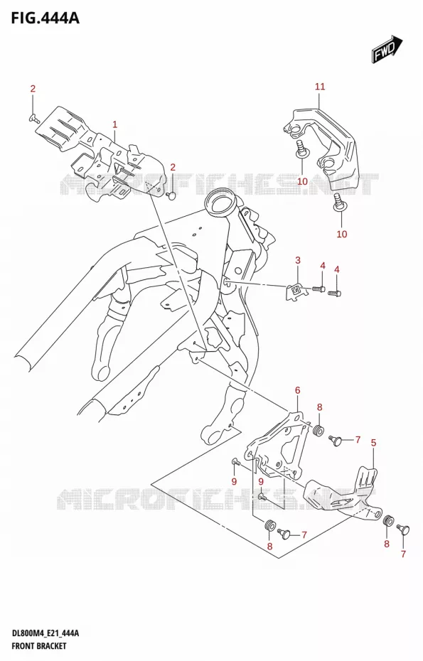 SUPPORT CARENAGE AVANT Suzuki MOTO 800 V-STROM 2024  DL800RQ M4 (E21)