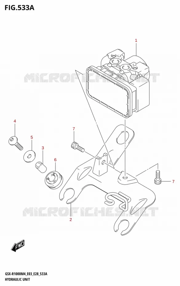 SYSTÈME ABS (GSX-R1000A) Suzuki MOTO 1000 GSX-R 2024  GSX-R1000A M4 E03 E28 E33