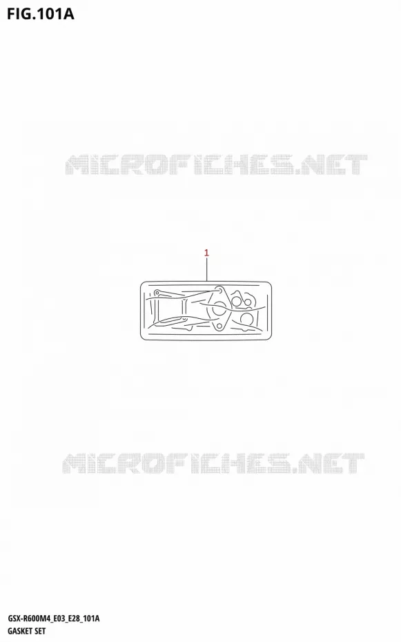 POCHETTE DE JOINTS Suzuki MOTO 600 GSX-R 2024  GSX-R600 M4 (E03,E28,E33)