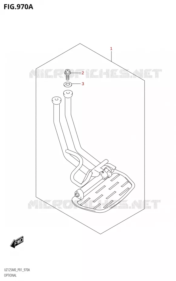 OPTIONS (SARI GUARD) Suzuki SCOOTER 125 ACCESS 2020  UZ125NE M0 (E01)