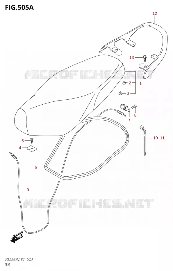 SELLE Suzuki SCOOTER 125 ACCESS 2022  UZ125NE M2 (E01)