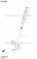 COLONNE DE DIRECTION pour Suzuki ACCESS 125 2023