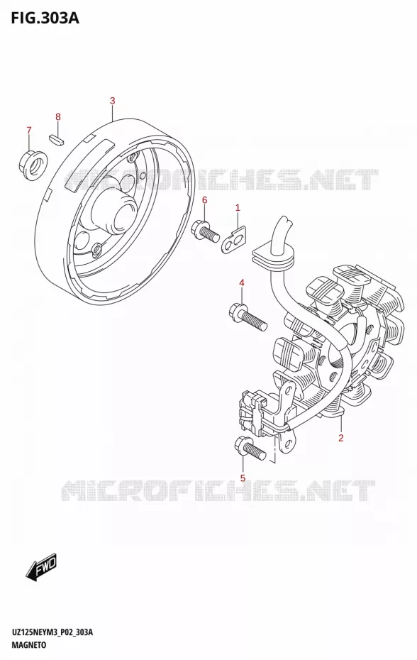 ALLUMAGE ROTOR - STATOR Suzuki SCOOTER 125 ADDRESS 2023  UZ125NEY M3 (P19)