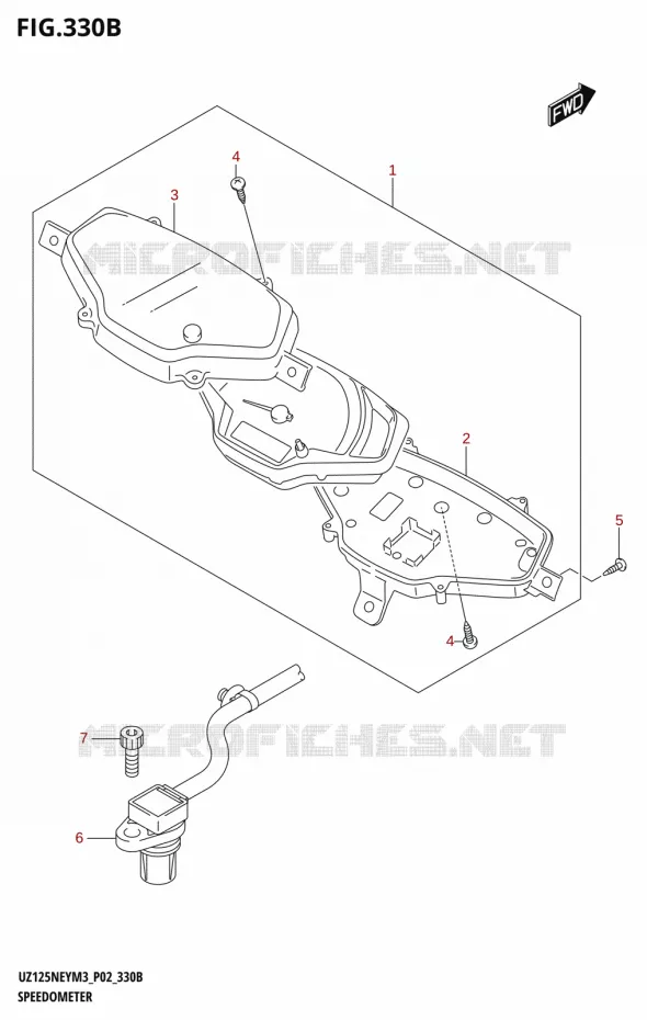 COMPTEUR (P02) Suzuki SCOOTER 125 ACCESS 2023  UZ125NEY M3 (P19)