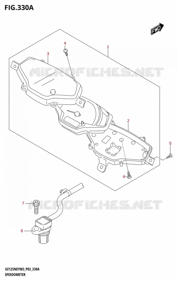 COMPTEUR (P19) Suzuki SCOOTER 125 ADDRESS 2023  UZ125NEY M3 (P19)