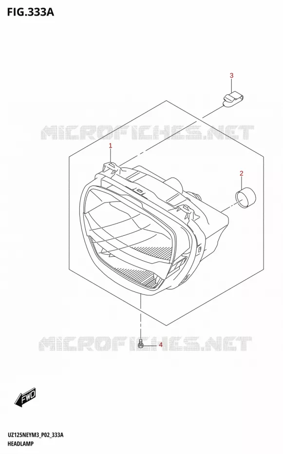 PHARE Suzuki SCOOTER 125 ACCESS 2023  UZ125NEY M3 (P19)