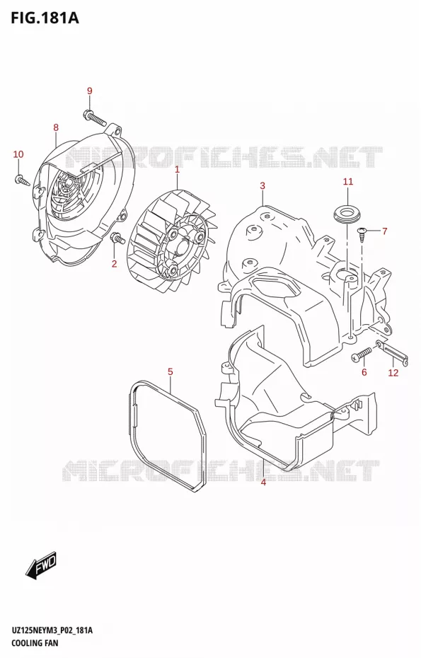 VENTILATEUR Suzuki SCOOTER 125 ADDRESS 2023  UZ125NEY M3 (P19)