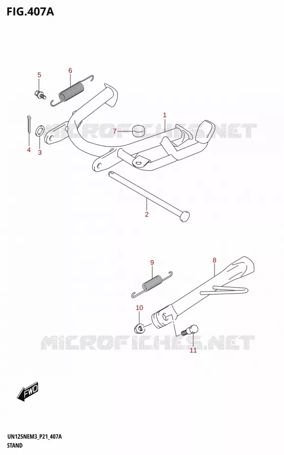 BEQUILLE Suzuki SCOOTER 125 AVENIS 2023  UN125NE M3 (P21)