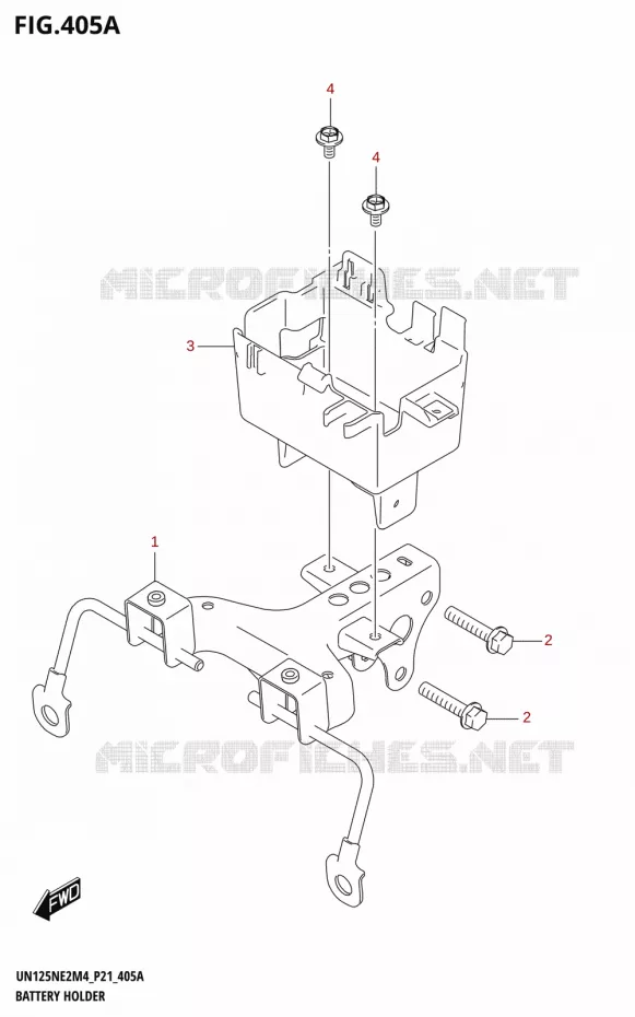 SUPPORT BATTERIE Suzuki SCOOTER 125 AVENIS 2024  UN125NE M4 (P21)