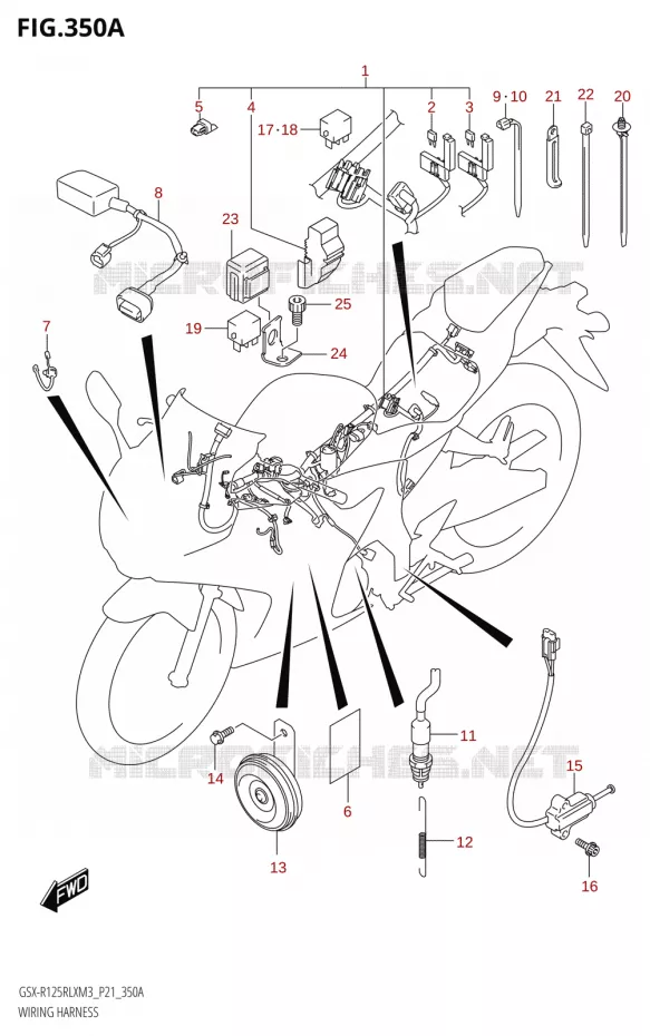 FAISCEAU ELECTRIQUE Suzuki MOTO 125 GSX-R 2023  GSX-R125RLX M3 (P21)