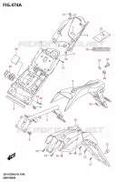 GARDE BOUE ARRIERE pour Suzuki GSX-R 125 2024