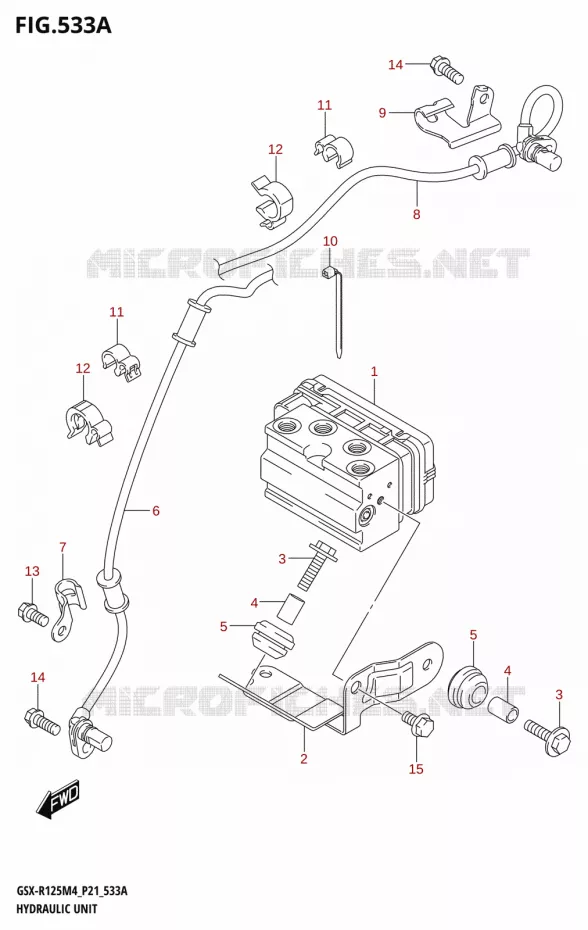 SYSTÈME ABS Suzuki MOTO 125 GSX-R 2024  GSX-R125RL 2024 M4 (P21)