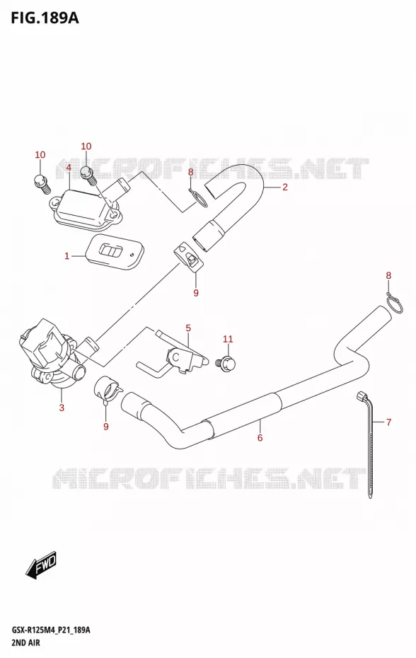 SYSTEME RECYCLAGE GAZ ECHAPPEMENT Suzuki MOTO 125 GSX-R 2024  GSX-R125RL 2024 M4 (P21)